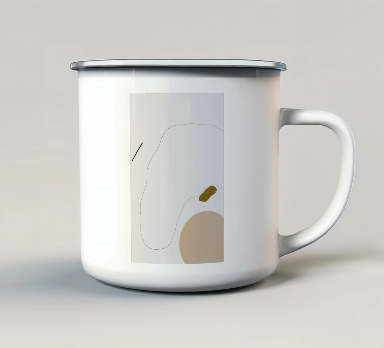 Head Without Face Emaille Tasse von 170QM