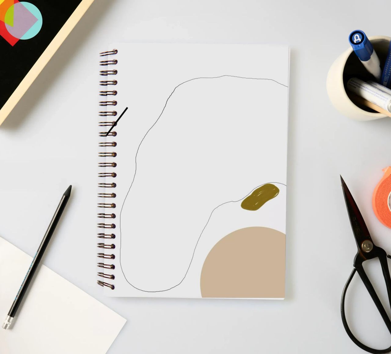 Head Without Face spiral notebook by 170QM