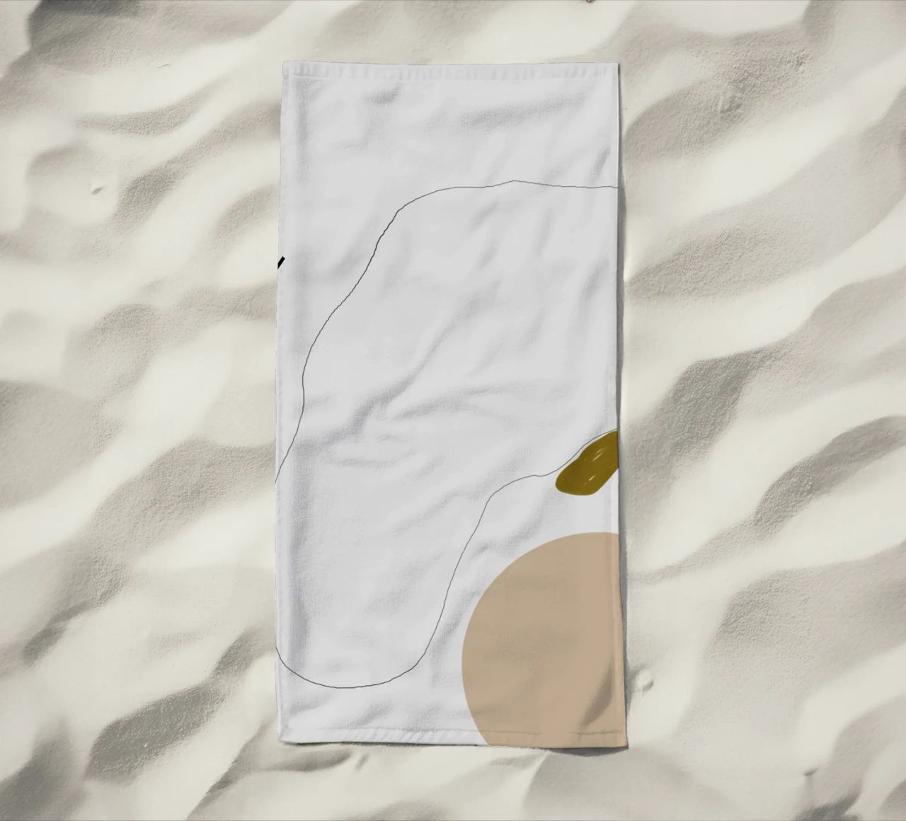 Head Without Face beach towel by 170QM