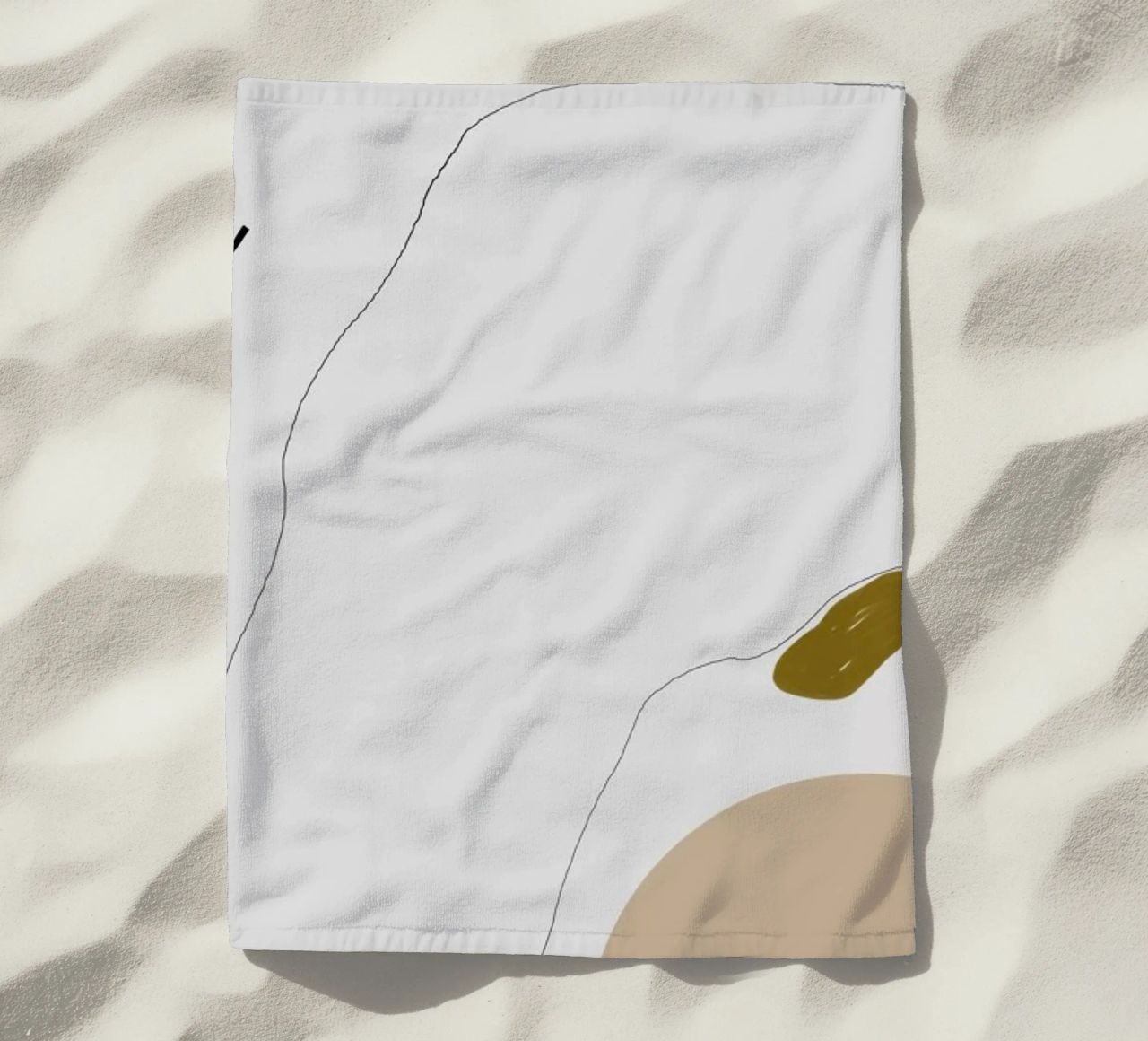 Head Without Face beach towel by 170QM