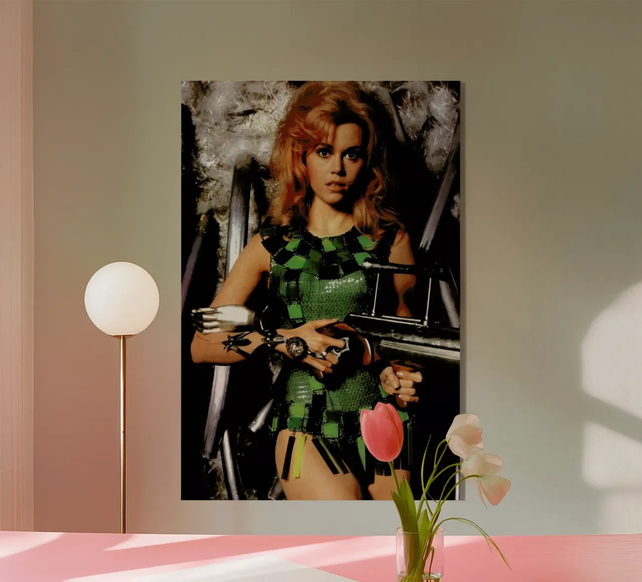 Jane Fonda as 'Barbarella' plexiglass da Gallery Print and Art Limited