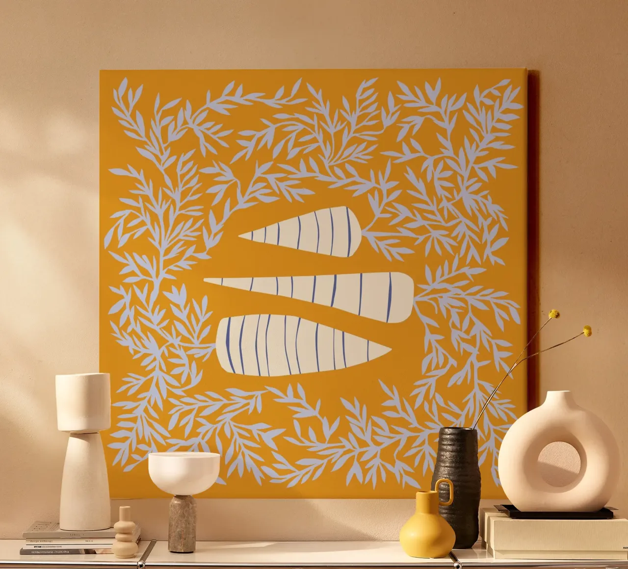 3 Rüben canvas met Baklijst van All Colours