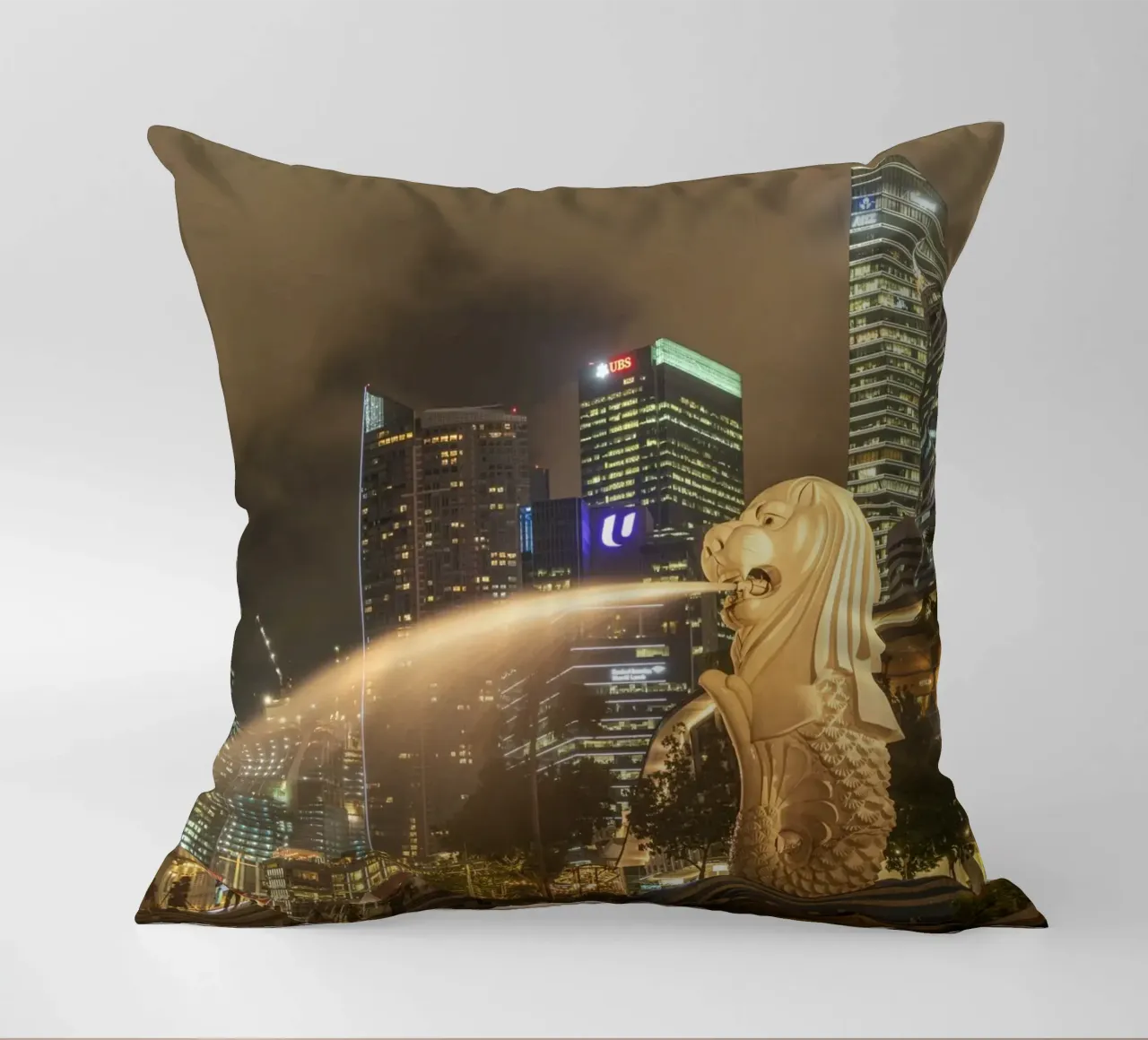Merlion Singapur cuscino da Reisefotografie - Bilder aus aller Welt