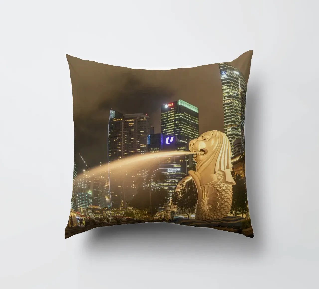 Merlion Singapur cuscino da Reisefotografie - Bilder aus aller Welt