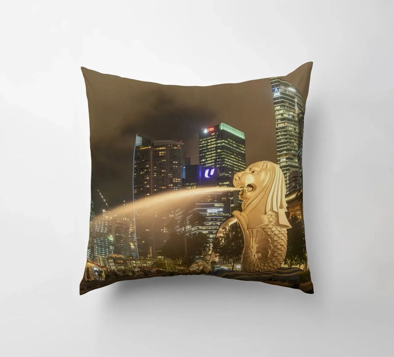 Merlion Singapur cuscino da Reisefotografie - Bilder aus aller Welt