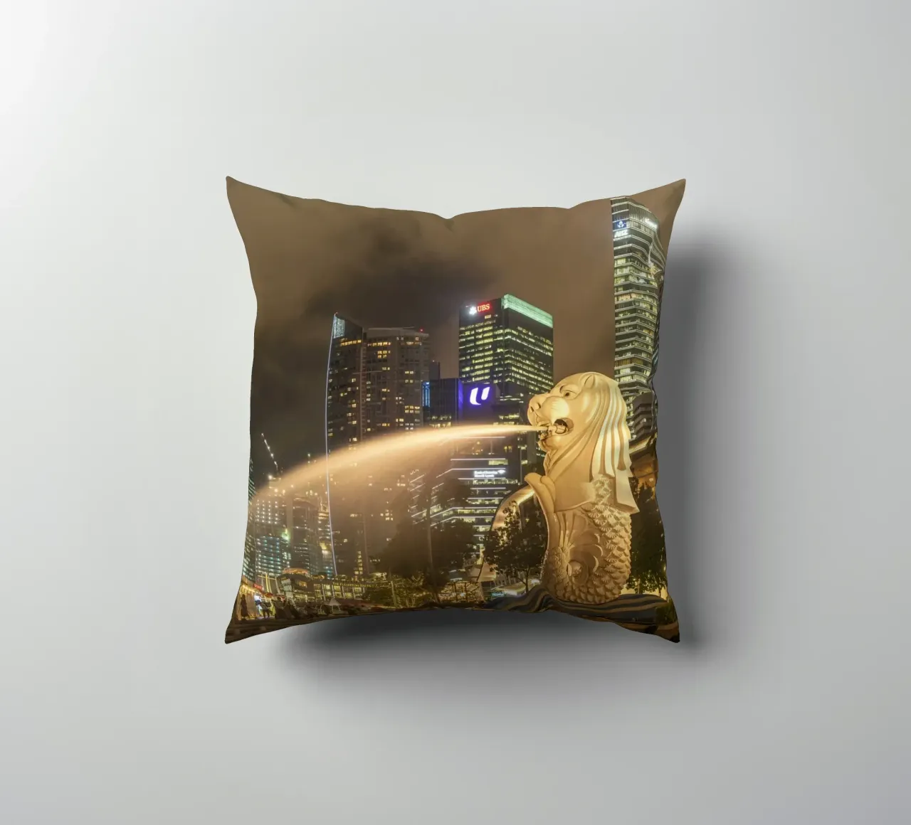 Merlion Singapur cuscino da Reisefotografie - Bilder aus aller Welt