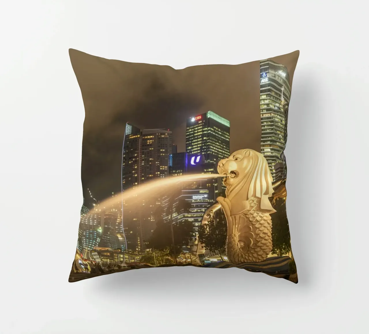 Merlion Singapur cuscino da Reisefotografie - Bilder aus aller Welt