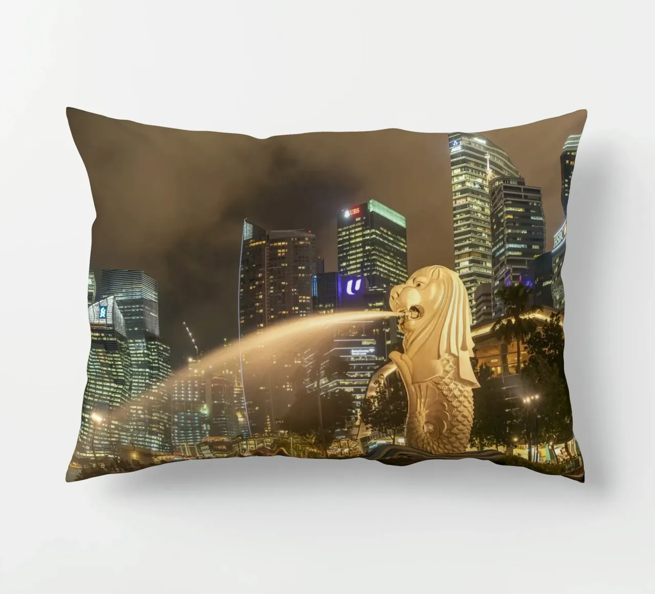 Merlion Singapur cuscino da Reisefotografie - Bilder aus aller Welt