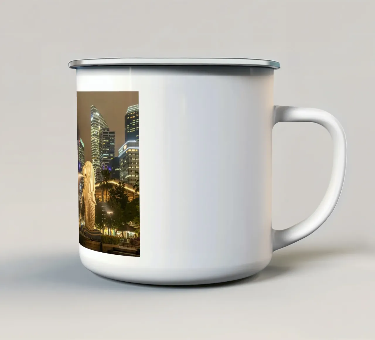 Merlion Singapur tazza in smalto da Reisefotografie - Bilder aus aller Welt