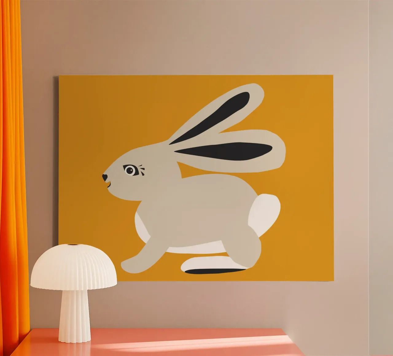 Hare canvas by All Colours