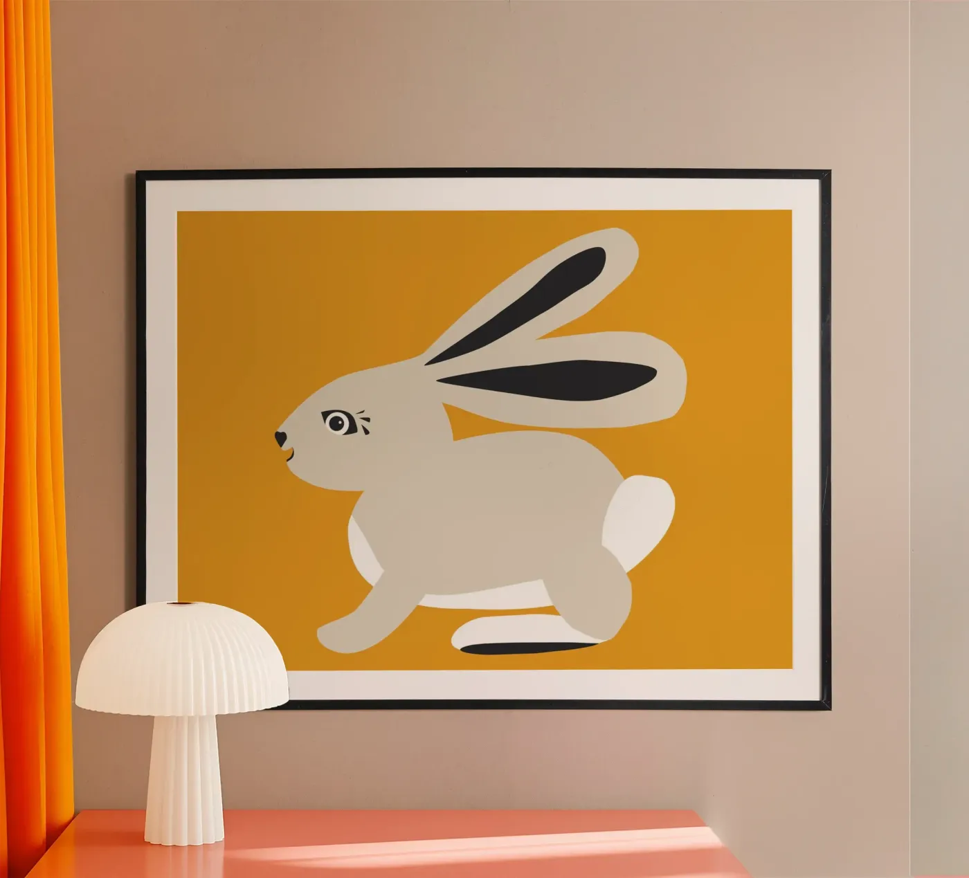 Hare poster van All Colours