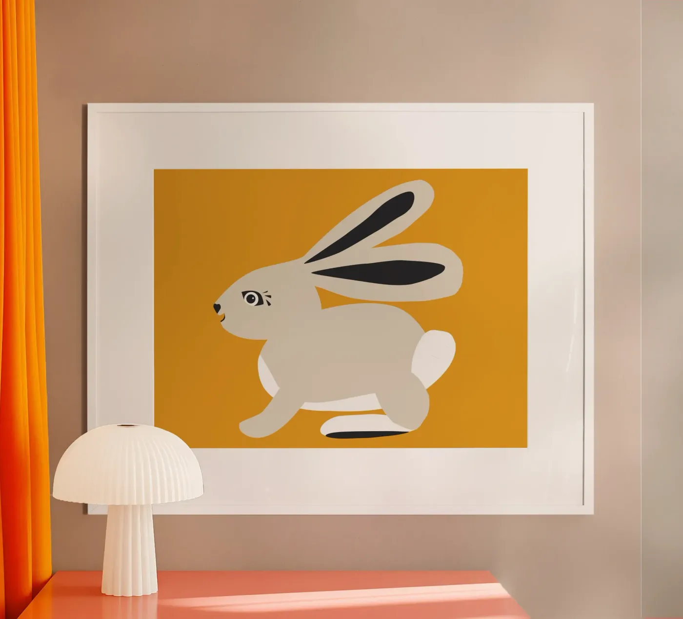 Hare poster van All Colours