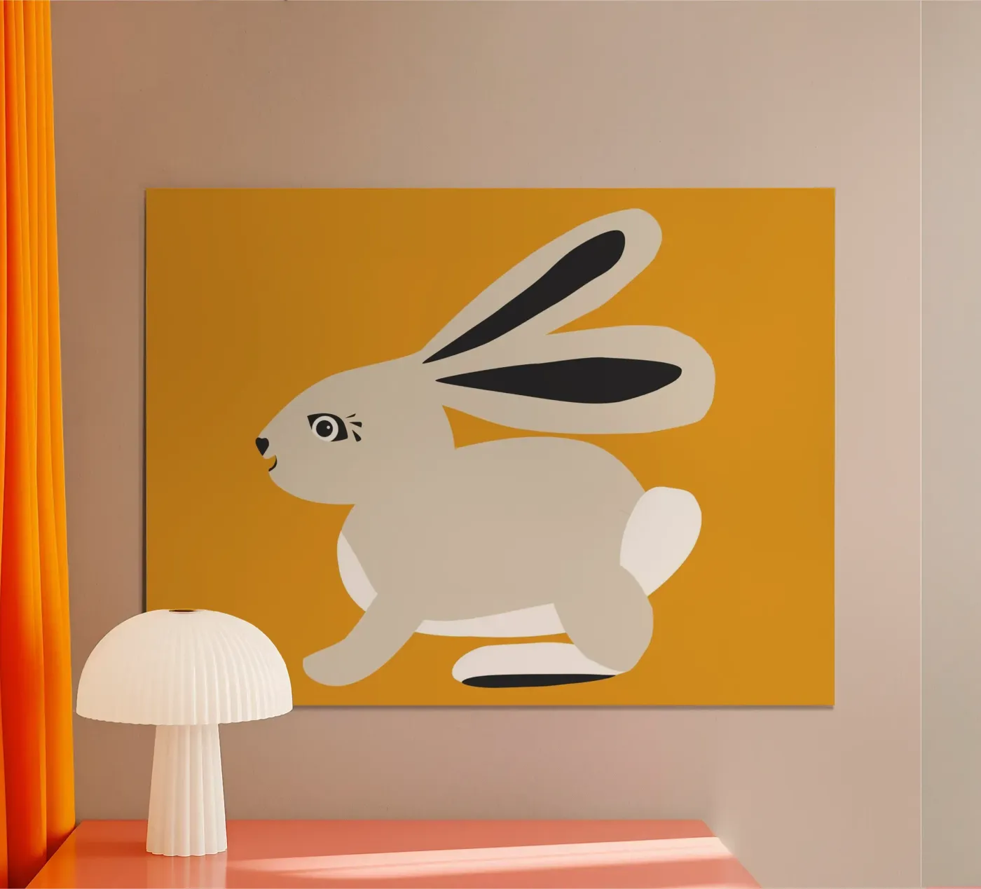 Hare poster van All Colours