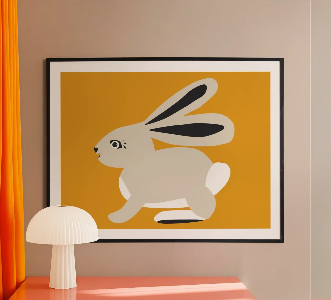 Hare poster by All Colours