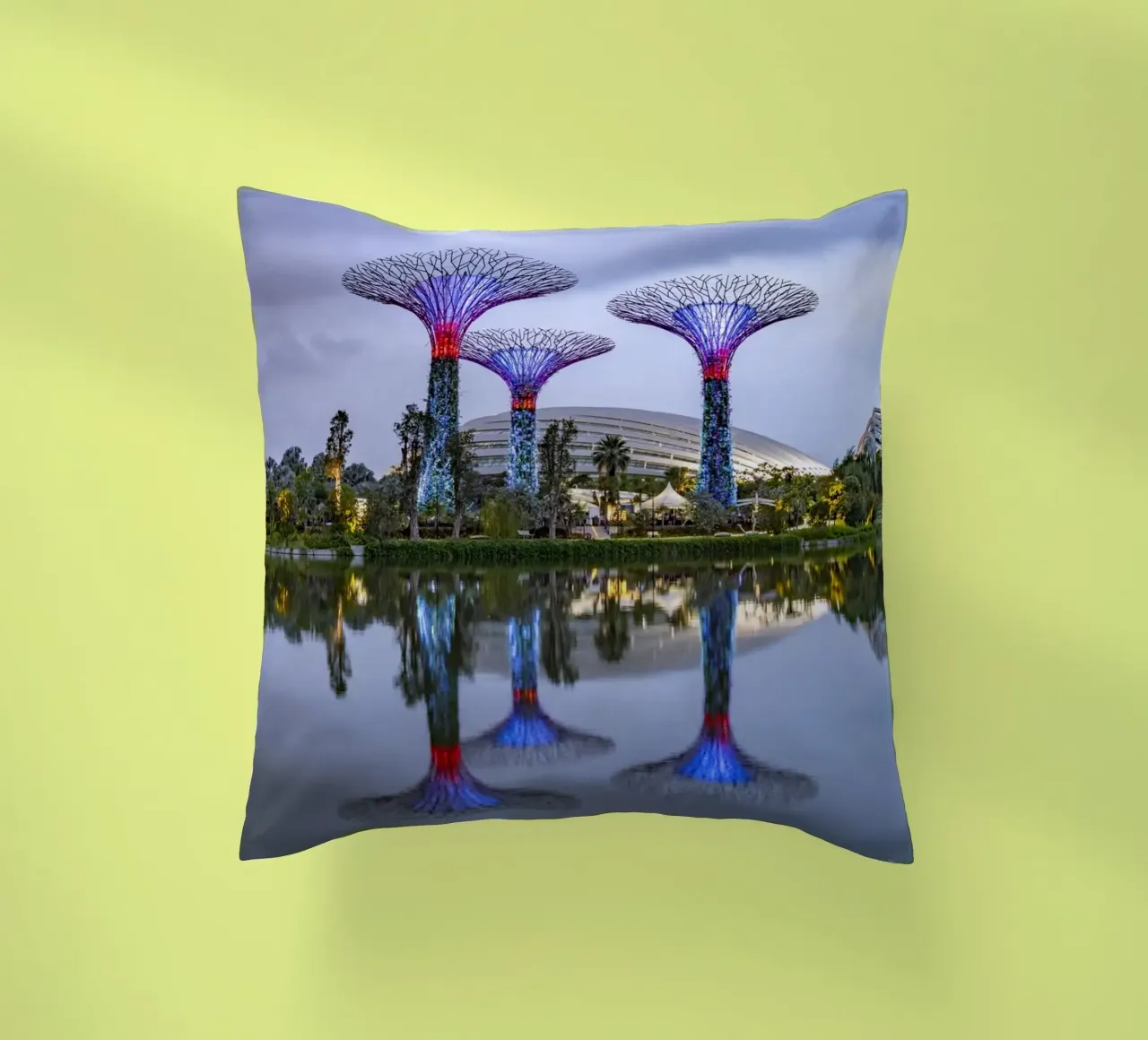Super Trees Singapur cuscino da Reisefotografie - Bilder aus aller Welt