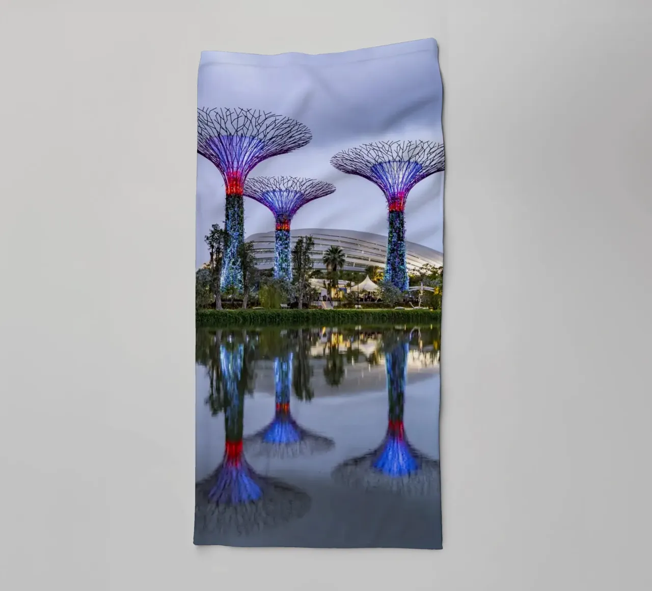 Super Trees Singapur asciugamano da bagno da Reisefotografie - Bilder aus aller Welt