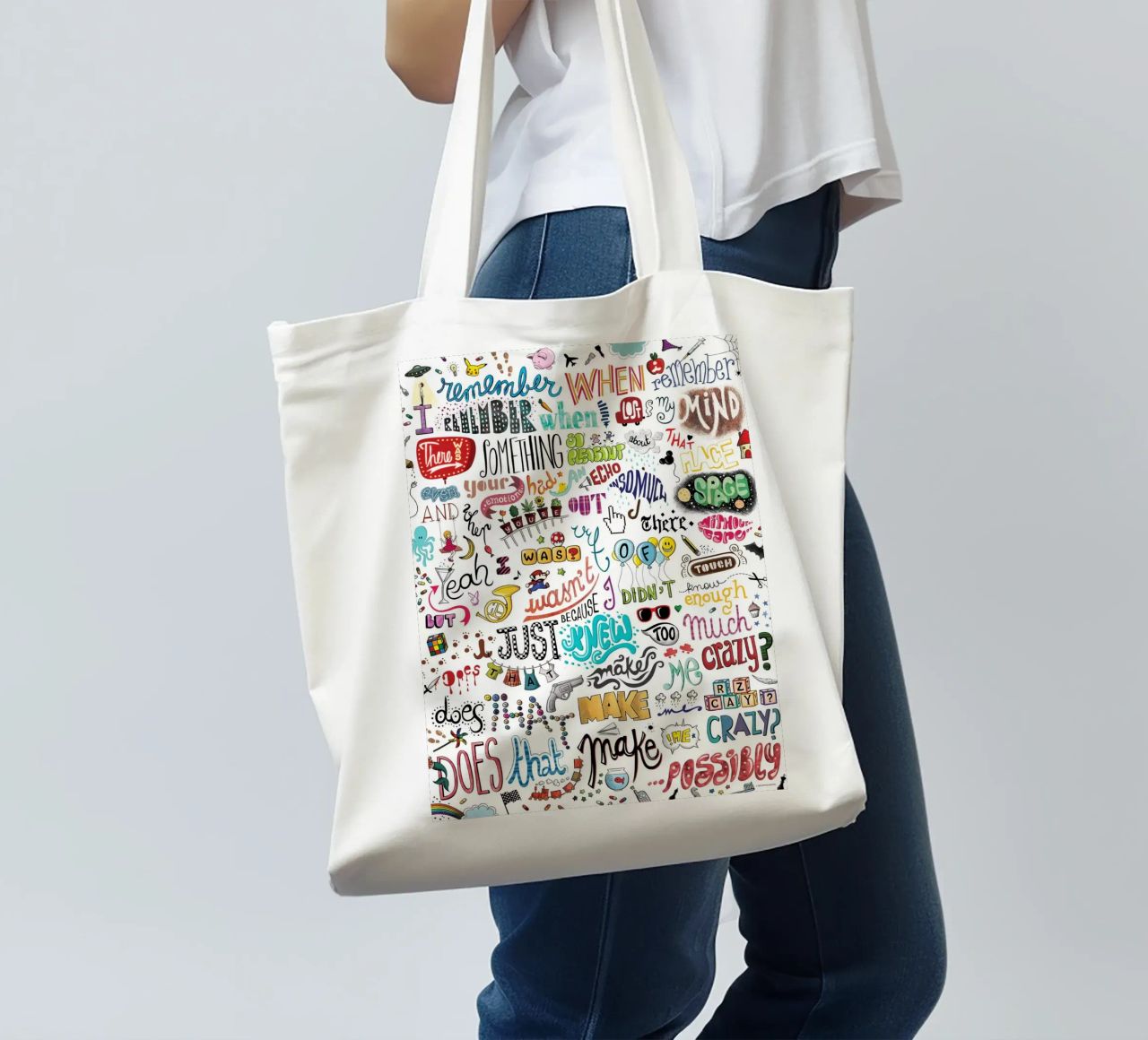 Crazy tote bag by Nour Tohme