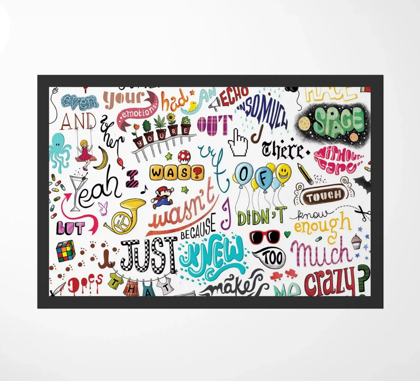 Crazy Fußmatte von Nour Tohme