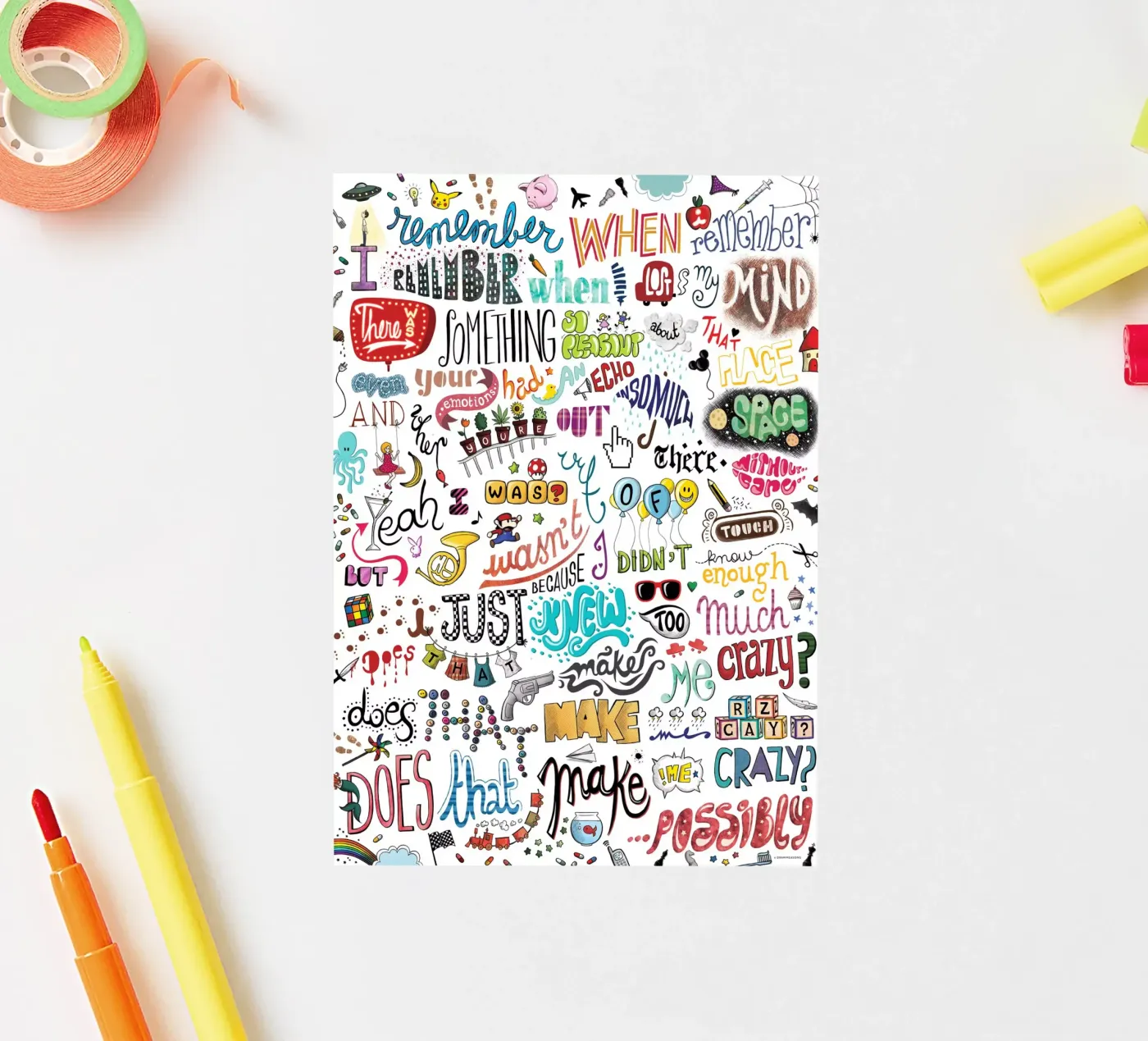 Crazy adesivo da Nour Tohme