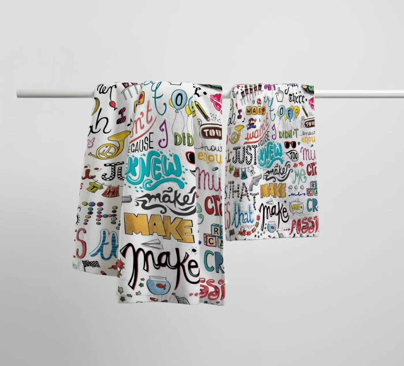 Crazy badhanddoek van Nour Tohme