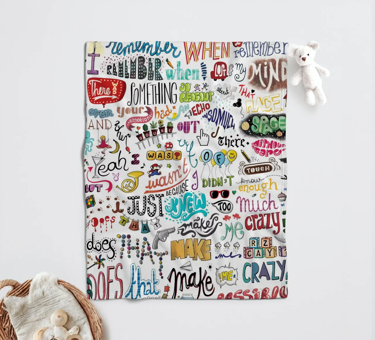 Crazy coperta in pile da Nour Tohme