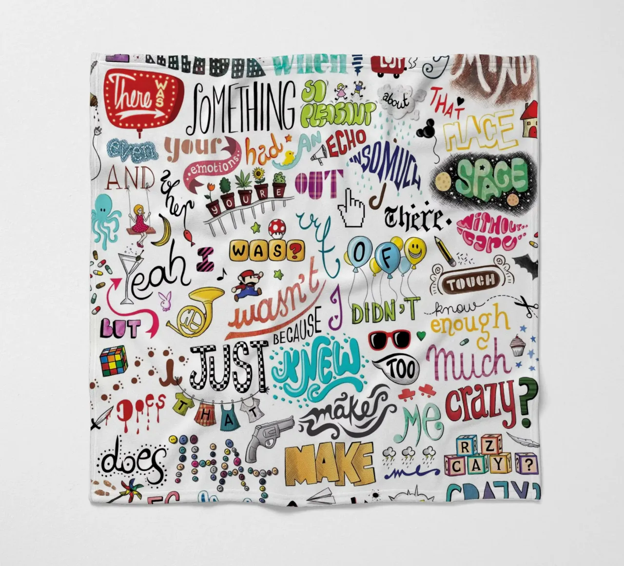 Crazy coperta in pile da Nour Tohme