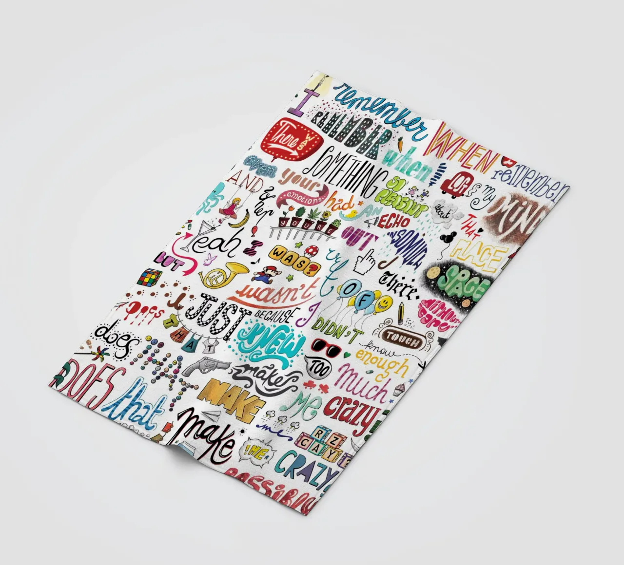 Crazy coperta in pile da Nour Tohme