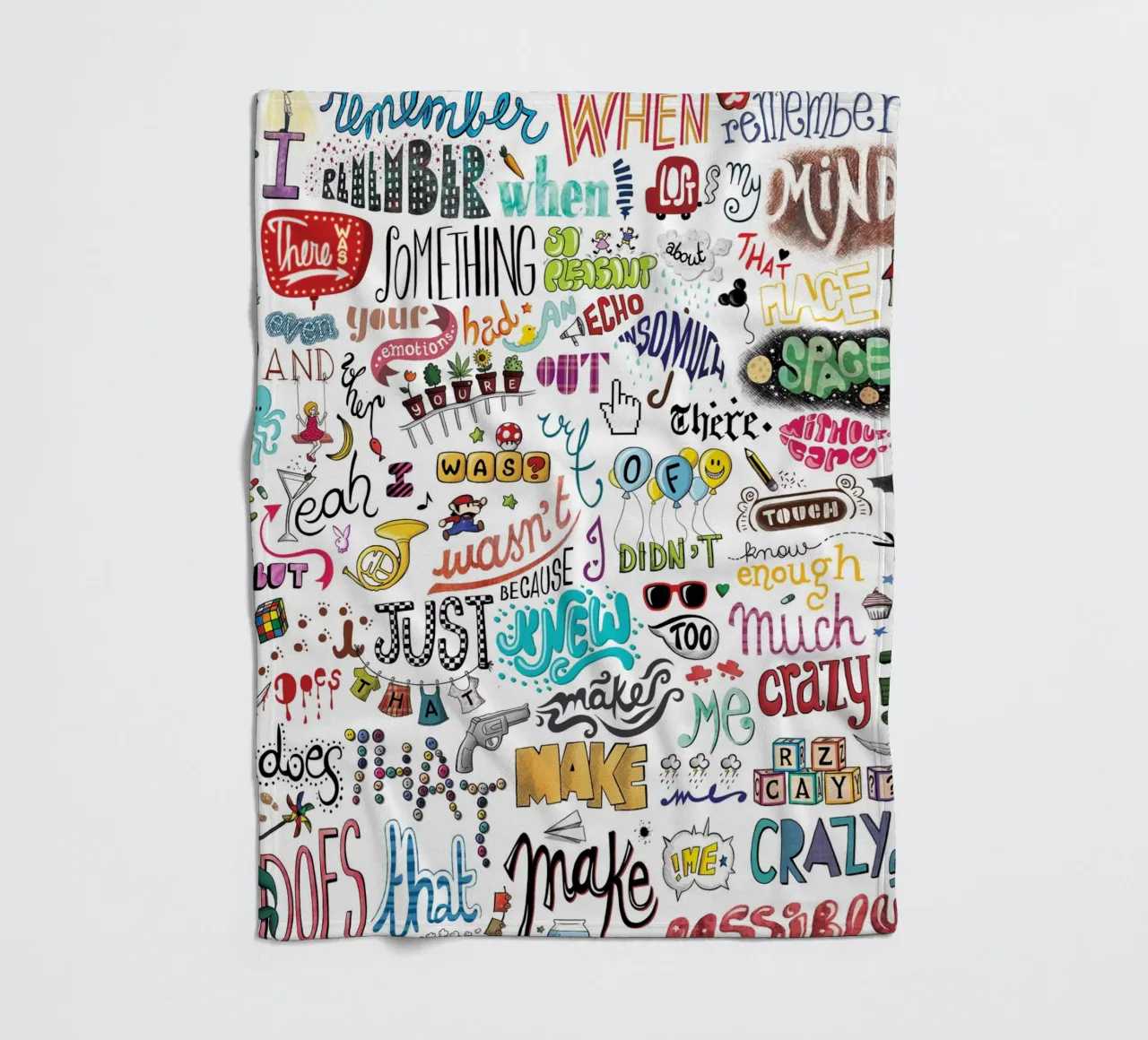 Crazy coperta in pile da Nour Tohme