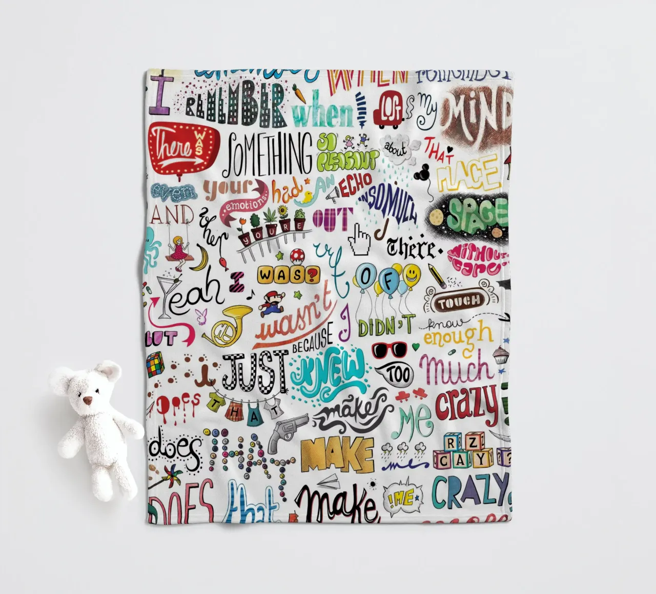 Crazy coperta in pile da Nour Tohme