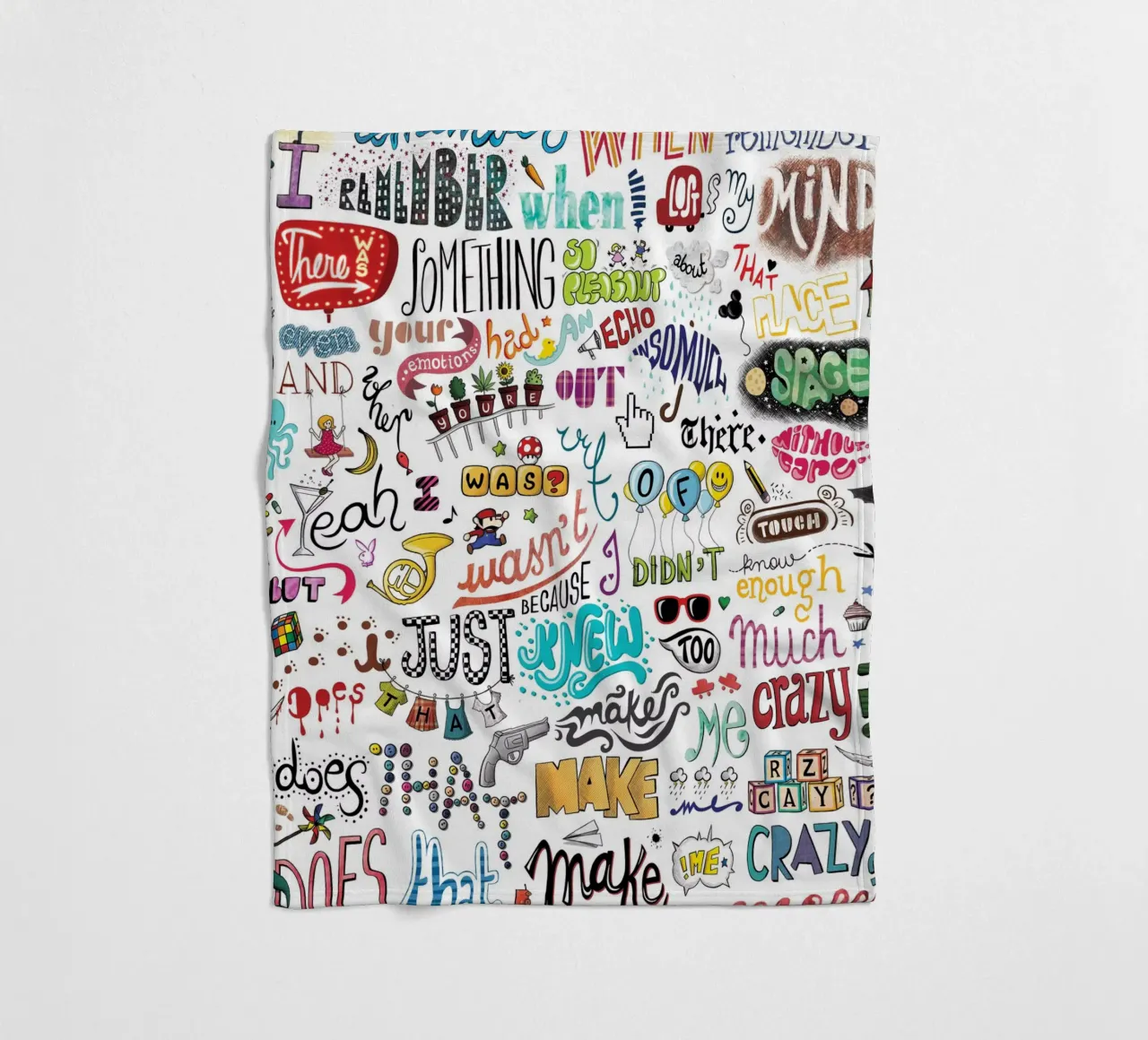 Crazy coperta in pile da Nour Tohme