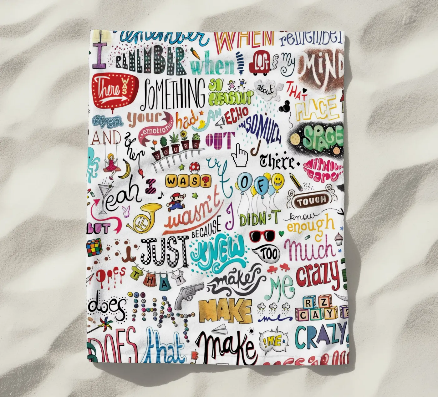 Crazy Strandtuch von Nour Tohme