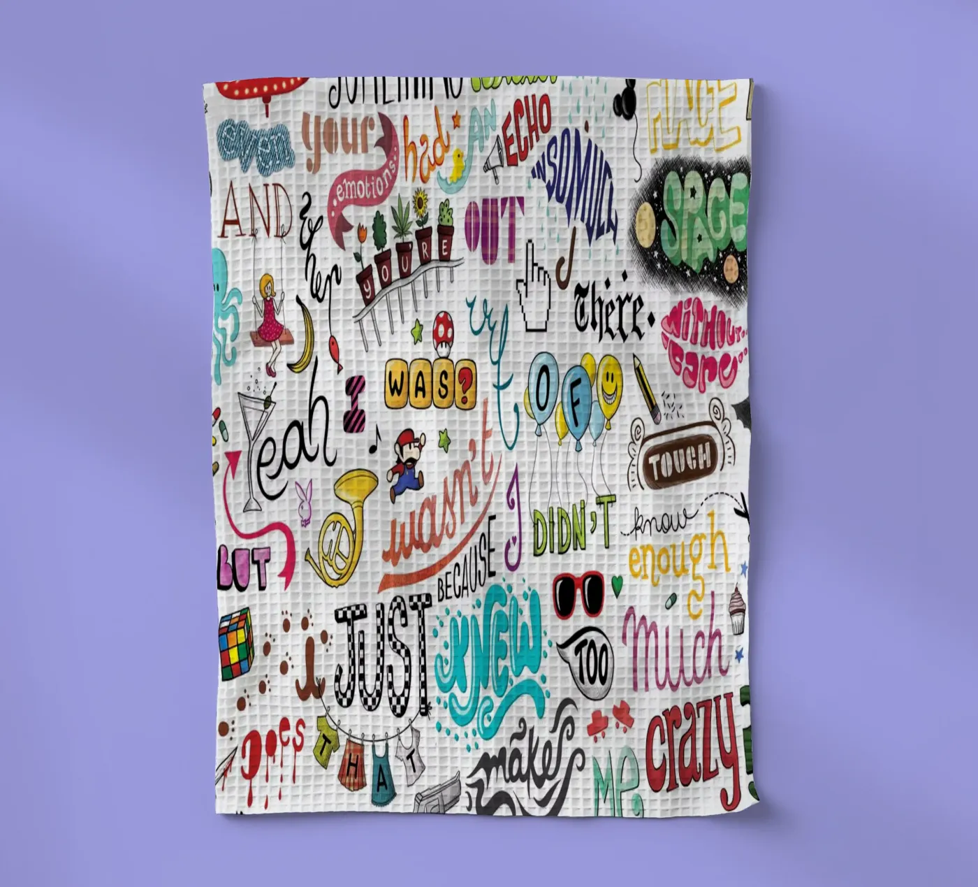 Crazy tea towel by Nour Tohme