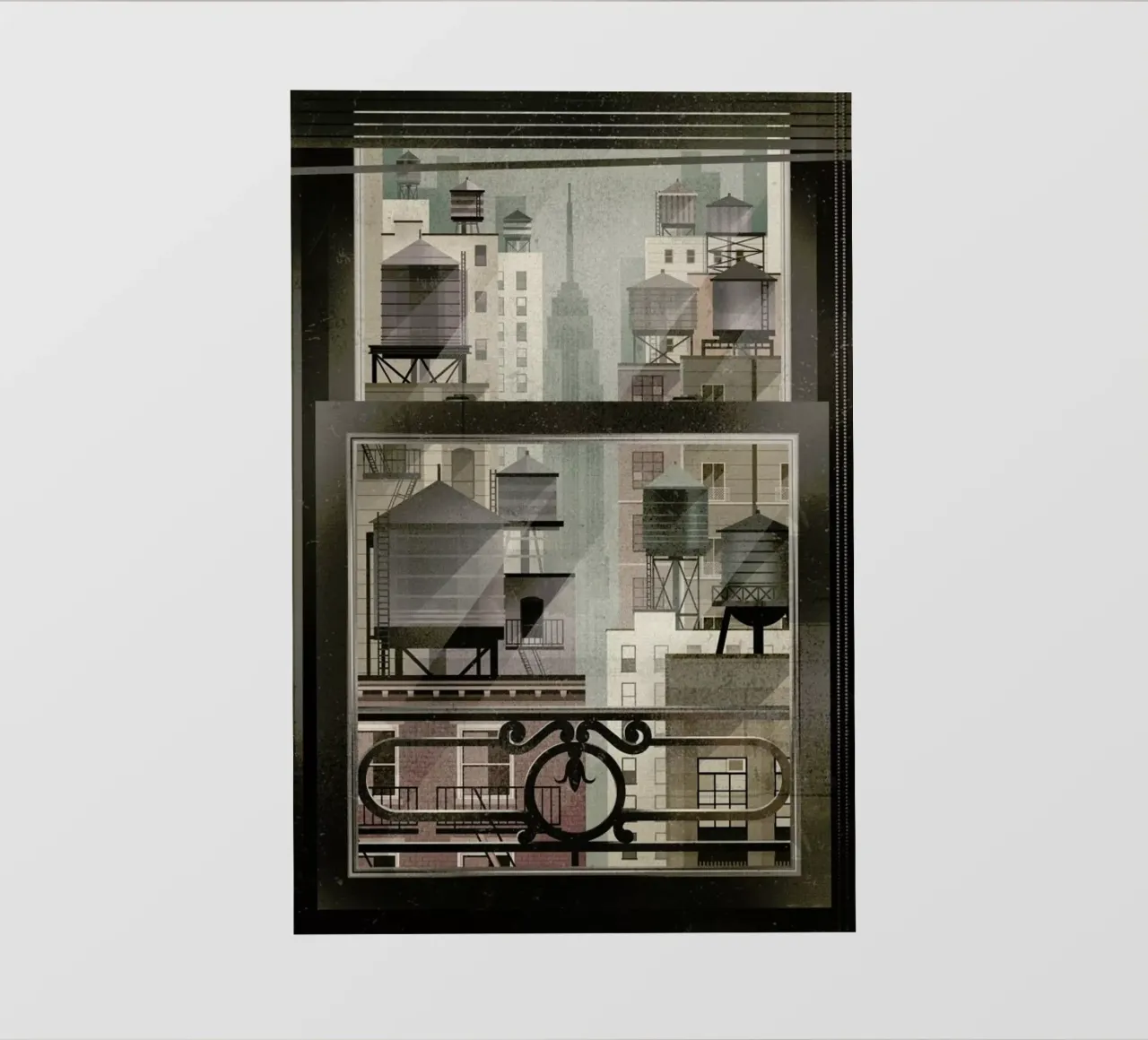 NYC Watertowers telo in pvc da Dieter Braun