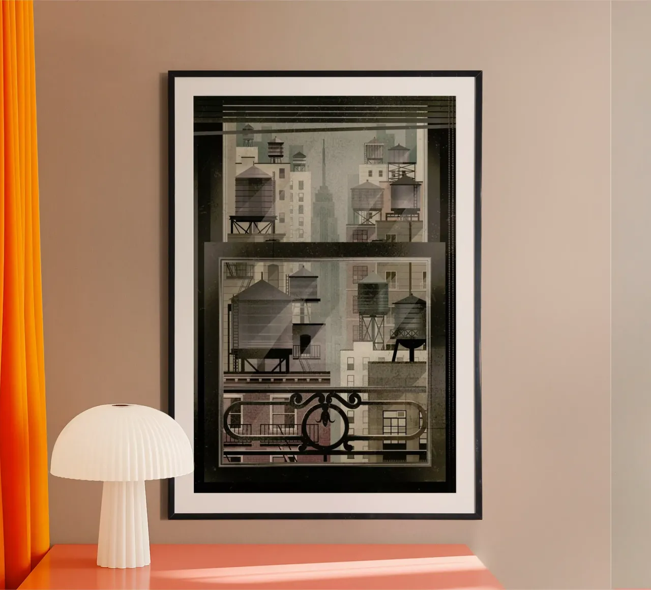 NYC Watertowers carta hahnemühle da Dieter Braun
