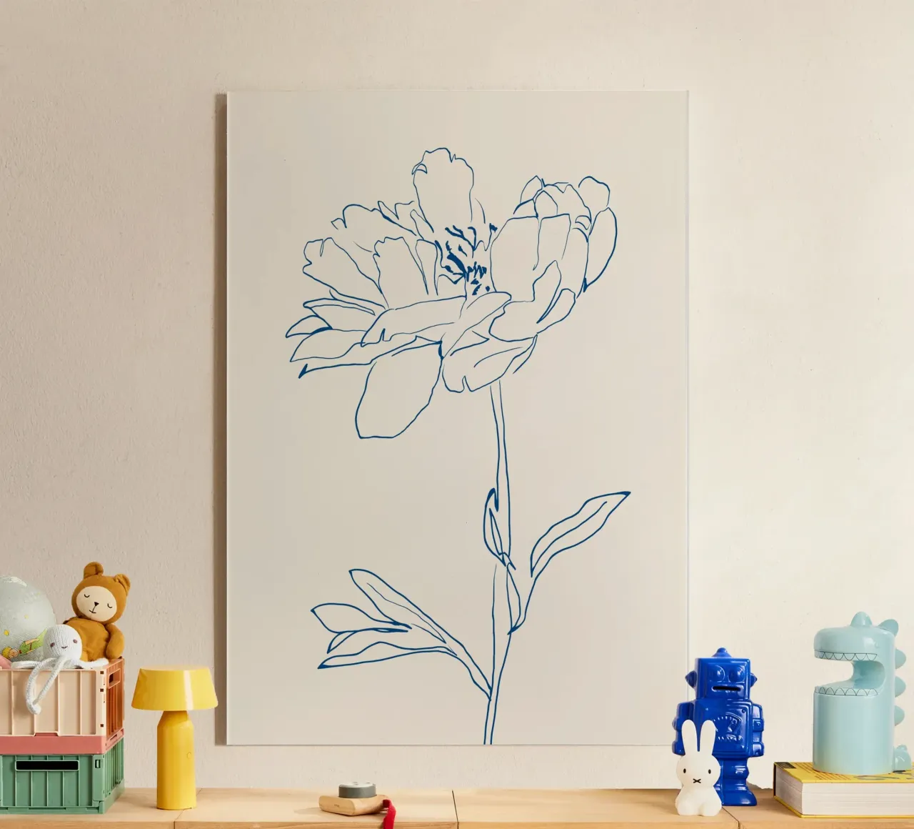 Linea d'arte floreale 11 plexiglass da LeaDArt