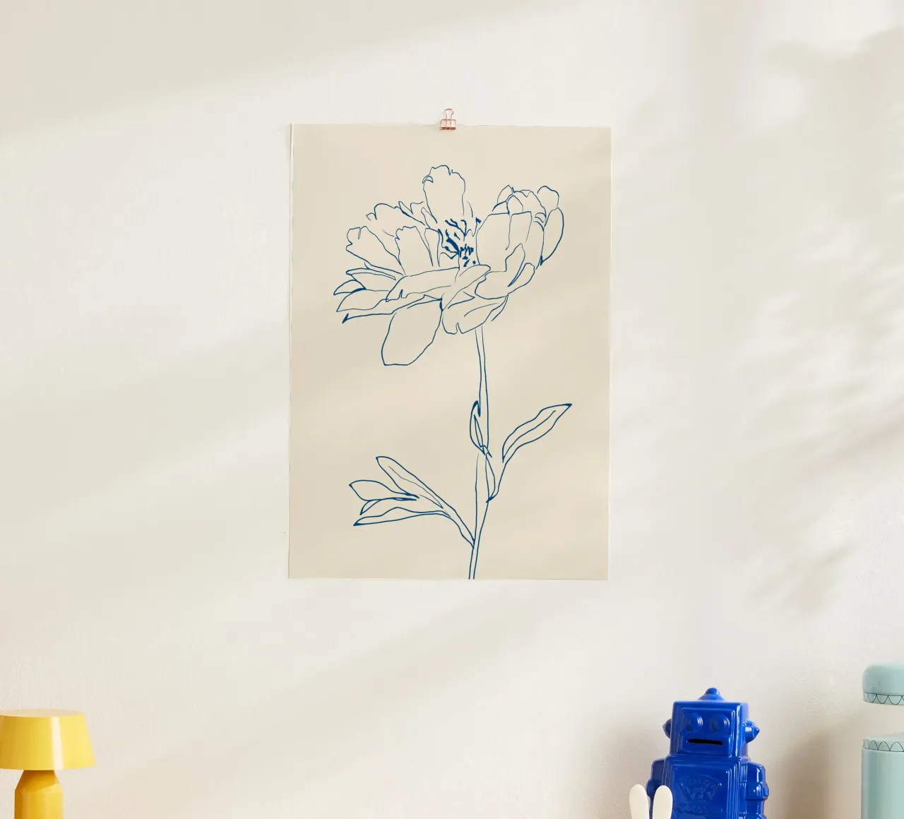 Blumen-Linienkunst 11 Hahnemühle von LeaDArt