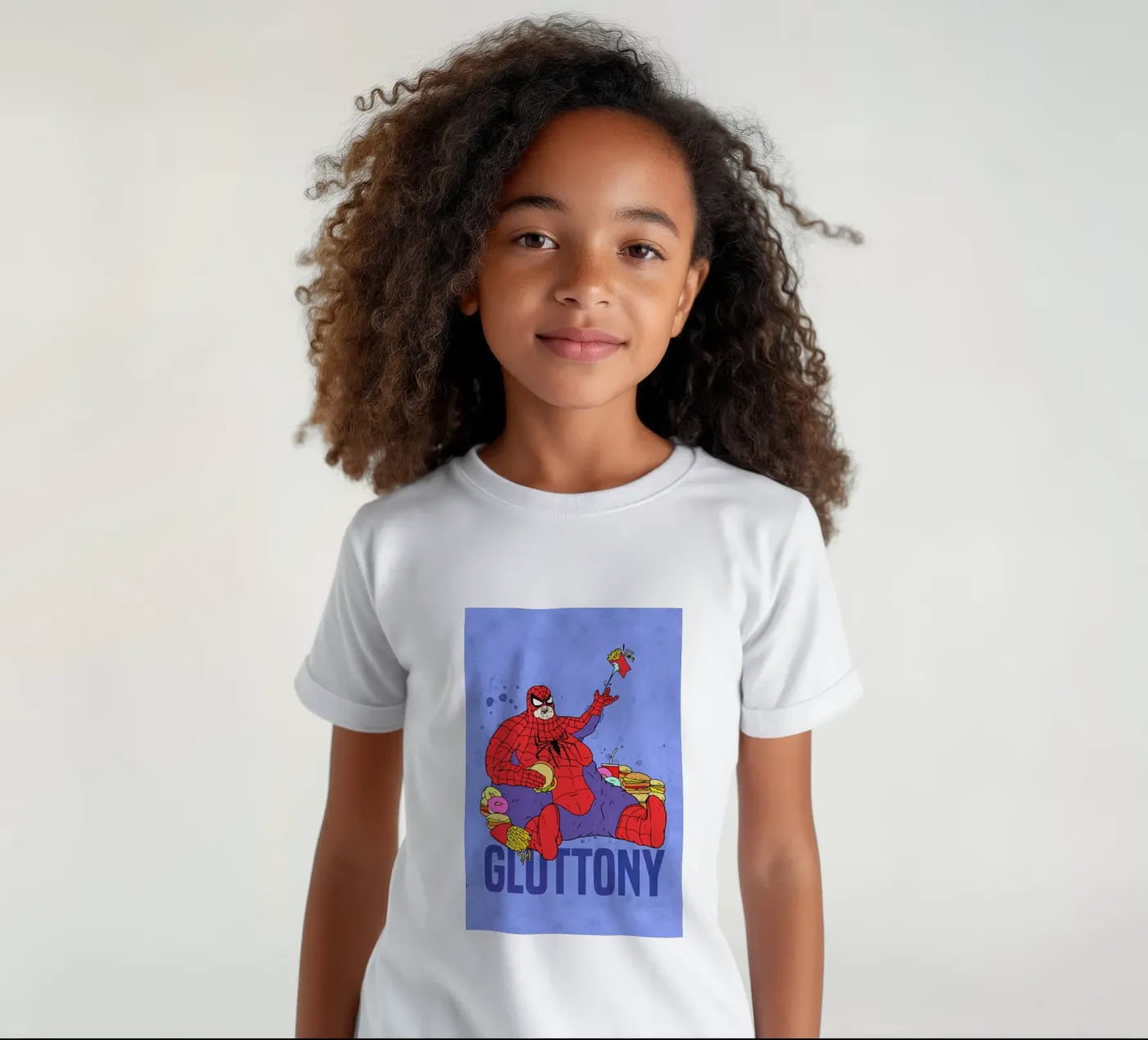 Gluttony kinder t-shirt van Nick Cocozza