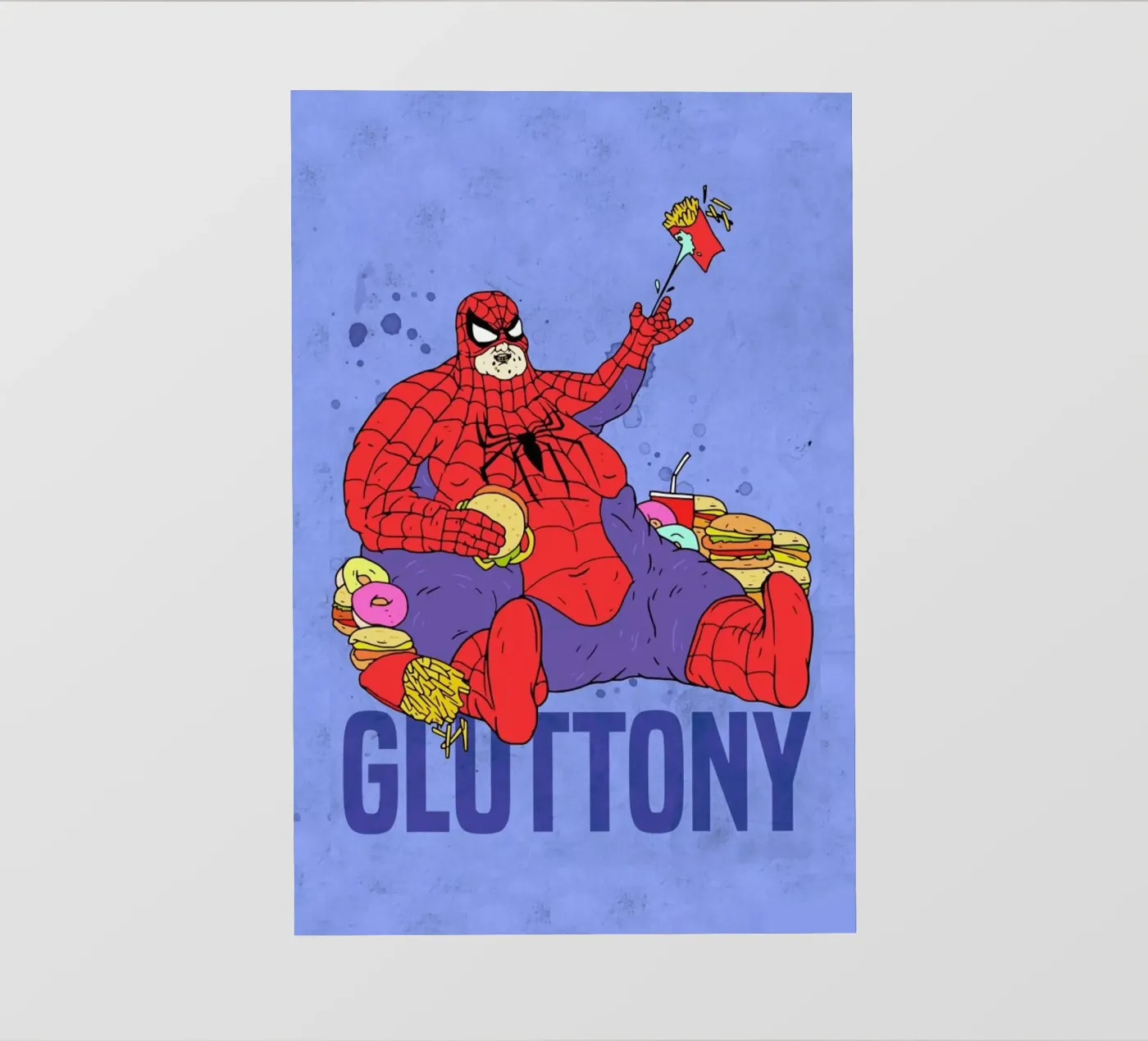 Gluttony backlit folie van Nick Cocozza
