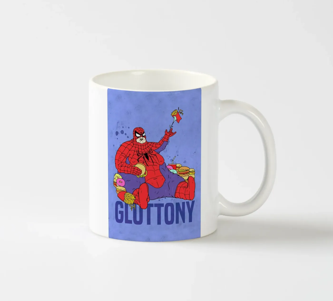 Gluttony ceramic mug by Nick Cocozza