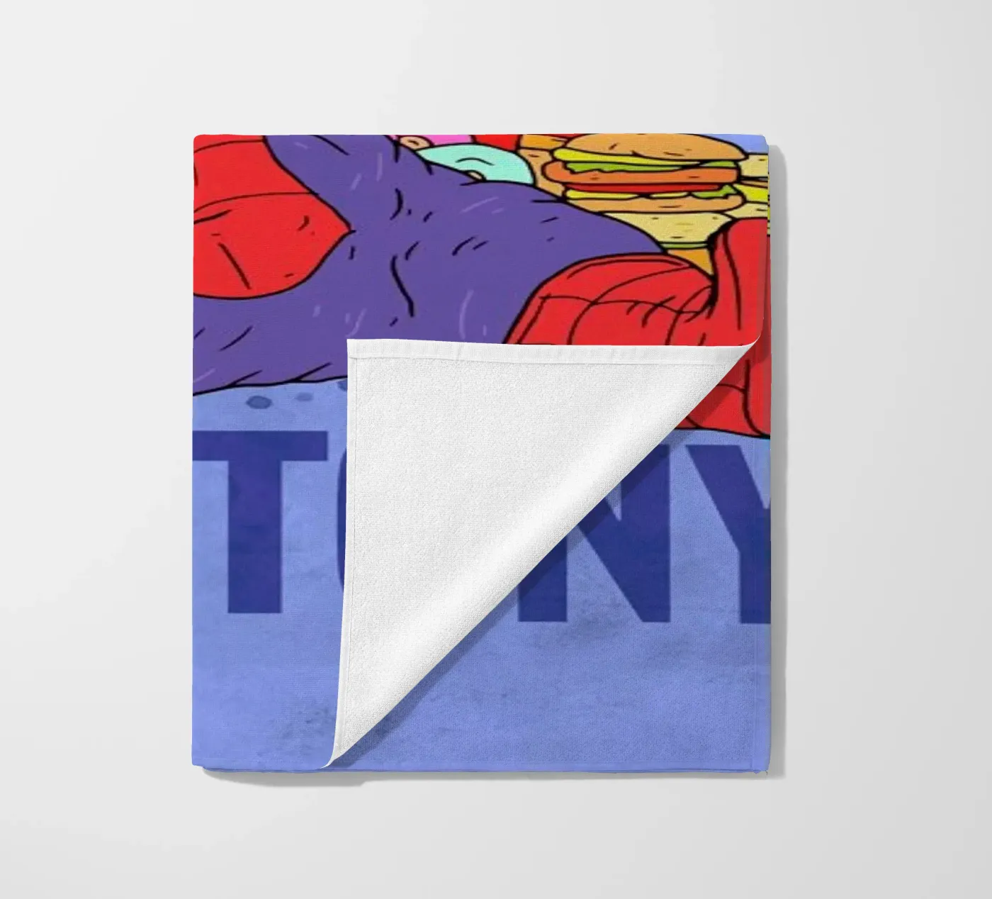 Gluttony beach towel by Nick Cocozza