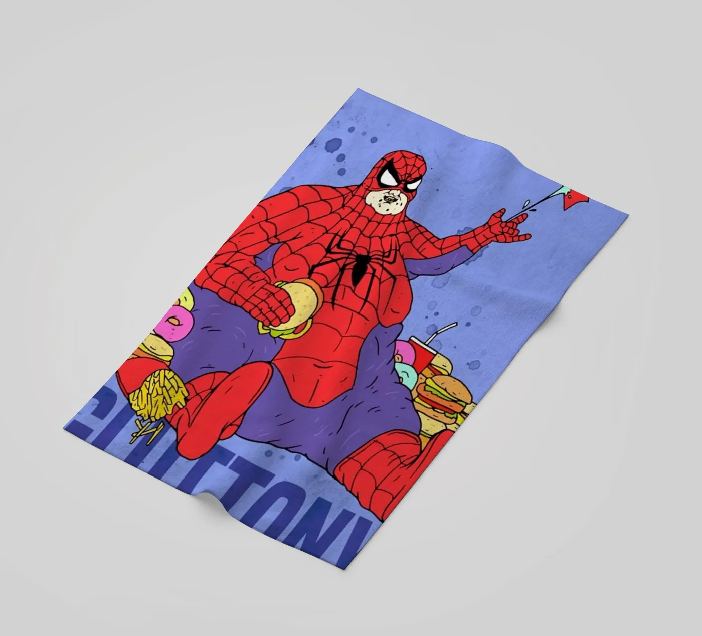 Gluttony beach towel by Nick Cocozza