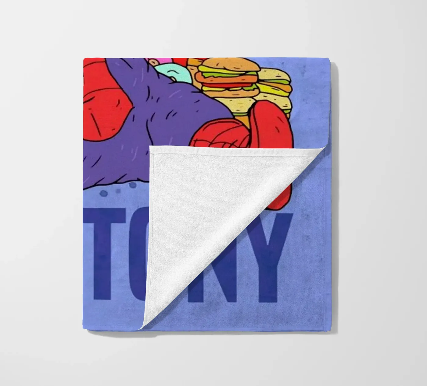 Gluttony beach towel by Nick Cocozza