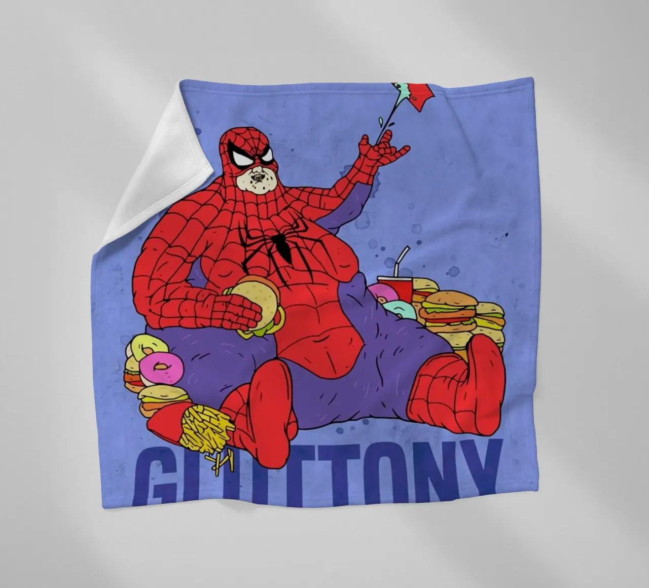 Gluttony fleecedeken van Nick Cocozza