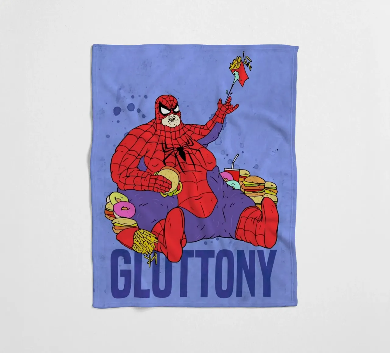 Gluttony fleecedeken van Nick Cocozza