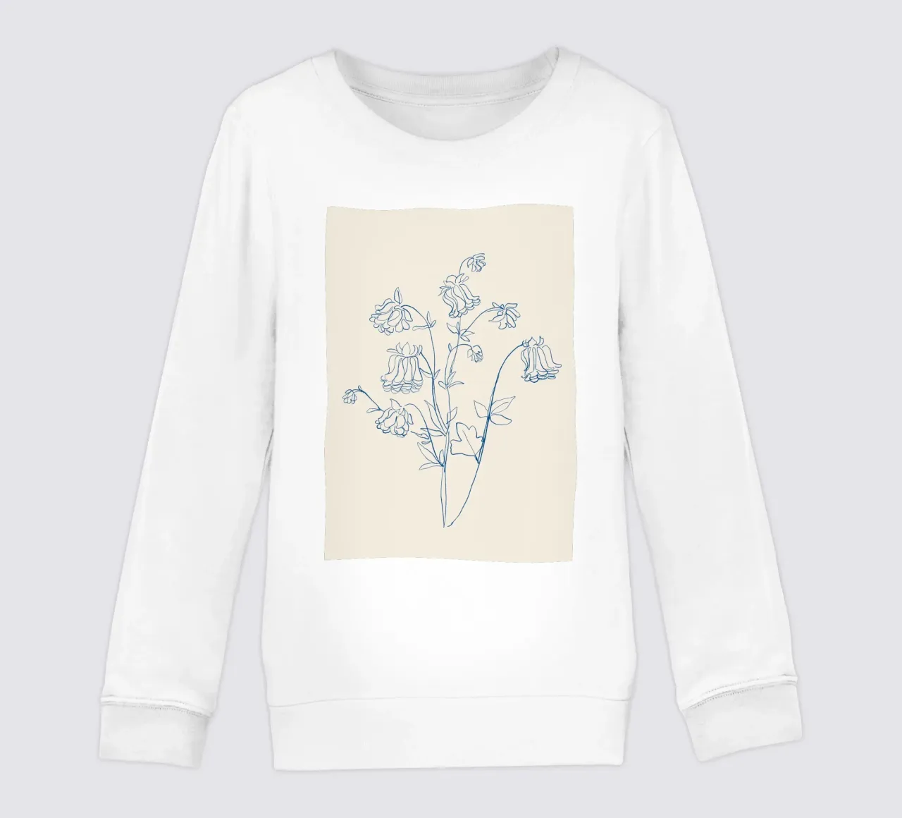 Linea d'arte floreale 12 felpa bambino da LeaDArt