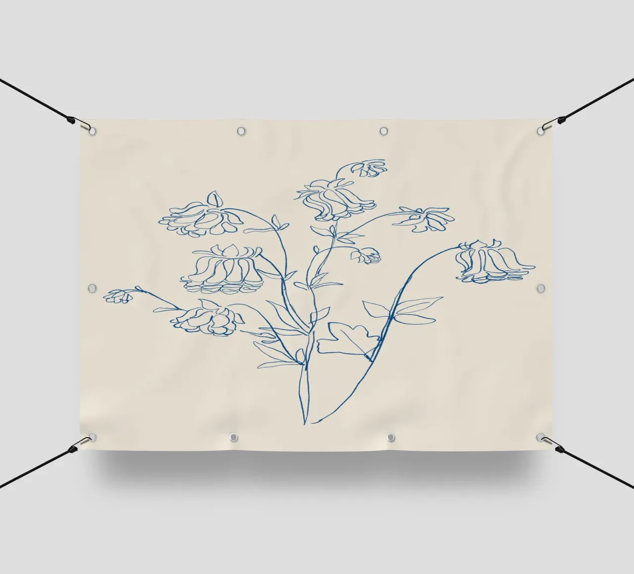 Linea d'arte floreale 12 telo in pvc da LeaDArt