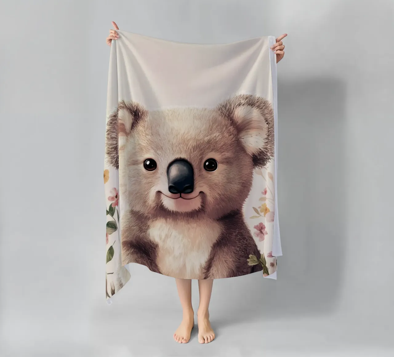 Hero #41: Koala in spring beach towel by farbenhelden