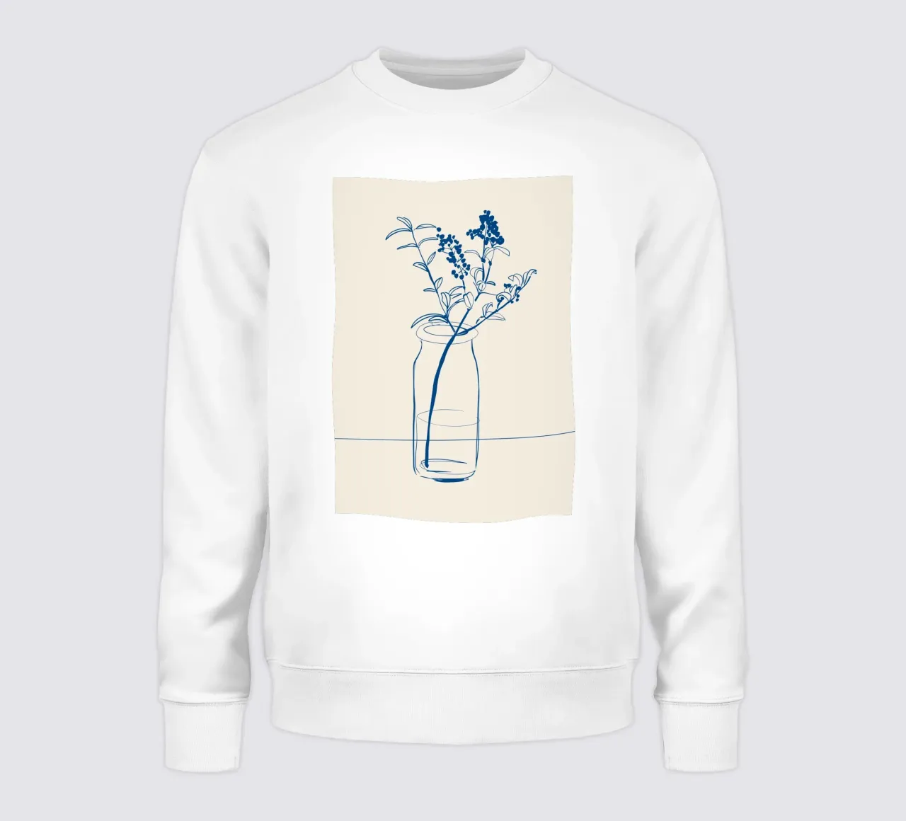 Flor Line Art 14 sudadera de LeaDArt