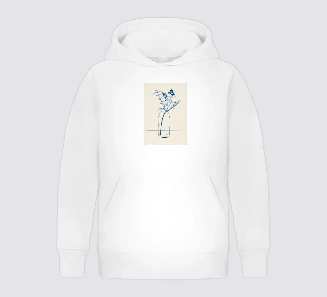 Flower Line Art 14 kids hoodie by LeaDArt