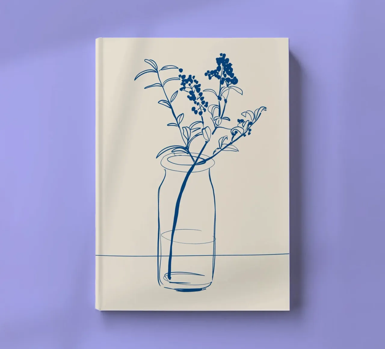 Dessin au trait de fleurs 14 carnet de notes de LeaDArt